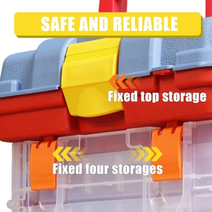 Torin Portable Tool Box, Small Parts Organizer with Drawers, tackle box - size: 11 inches