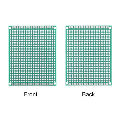 uxcell 3pcs 7x9cm Double Sided PCB Board Universal Printed Circuit Proto Board for DIY Soldering Electronic Projects Practice Test Circuit - size: 7x9cm