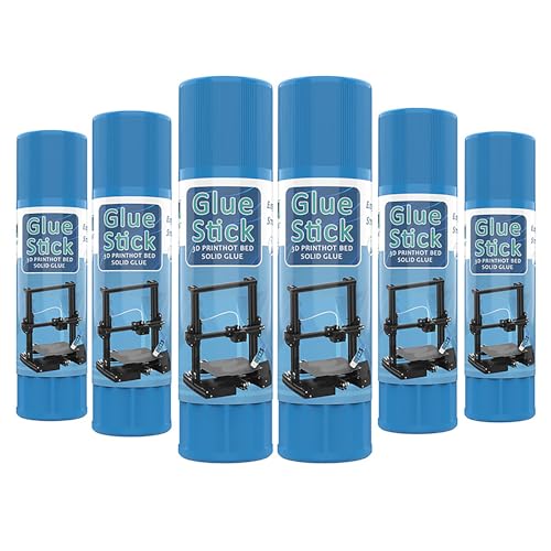 3D Printer Glue Stick – PVP Solid Glue for Heat Bed, Prevents Warping, Easy Release & Washable, Compatible with PLA,ABS,HIPS,PET,ASA Filaments, and Various Build Plates (Blue) - color: Blue