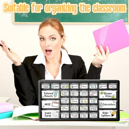 Frienda 84 Pcs 4 Sheet Classroom Toolbox Labels for Teacher,Cute - style: Cute