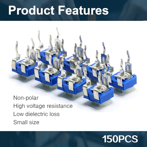 150PCS Potentiometer Assortment Kit, 15 Values 100Ω-2MΩ, 6mm Shaft