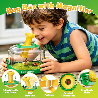 Kids Bug Catcher Kit Outdoor Explorer Set Educational Nature Toy Ages 3-12 - size: 378-3