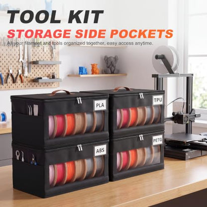 3D Printer Filament Storage Box, 4 Pack, Filament Container for 3D Printing - size: 4 Pack
