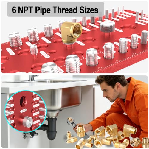 88 Thread Checker with 6 NPT Pipe Thread, Nut and Bolt Thread Checker - size: 88 Thread Checker
