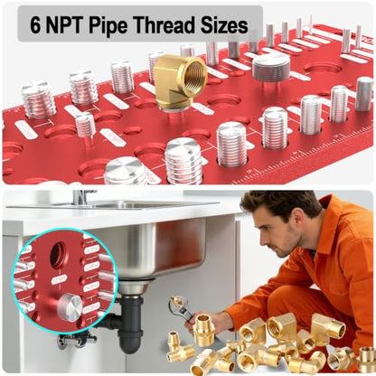 88 Thread Checker with 6 NPT Pipe Thread, Nut and Bolt Thread Checker - size: 88 Thread Checker