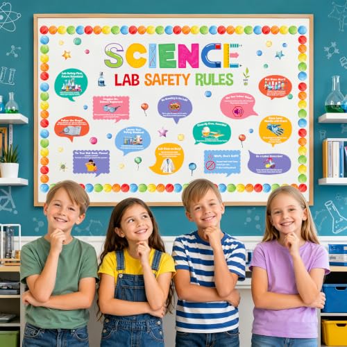 Fancy Land Science Bulletin Board Sets for Classroom Decorations 81Pcs
