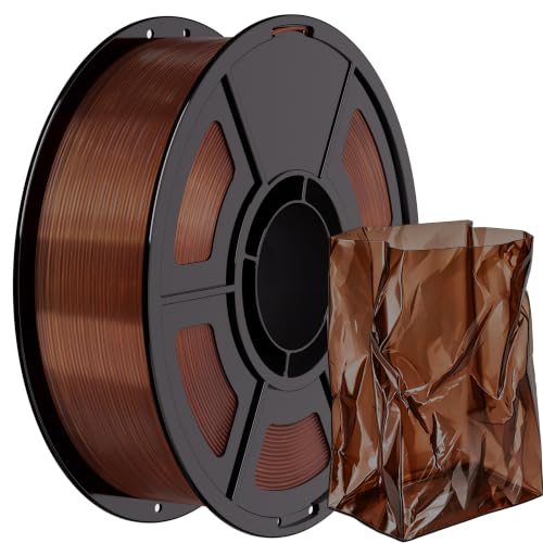 IEMAI HF PLA 3D Printer Filament 1.75mm, High Flow Transparent Filament, ±0.02mm Dimensional Accuracy, Smooth Stable Printing for FDM 3D Printers, PLA Transparent Brown - color: Pla Transparent Brown, size: 1KG