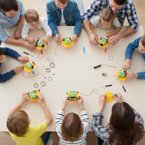 Soulchen 16 Pcs Robot Building Kits for Kids, STEM DIY Robotics Toys
