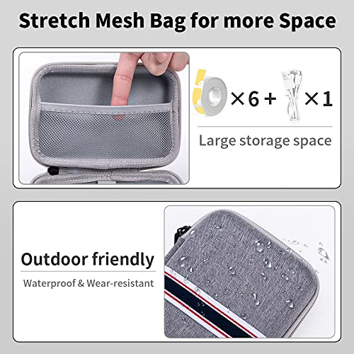 Phomemo P21 Label Maker Case, D30 D30D D35 Waterproof Storage Bag - color: Gray, style: 1 Case