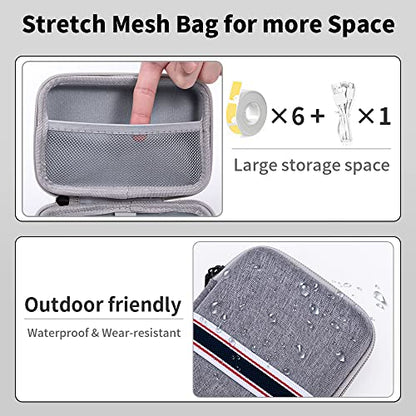 Phomemo P21 Label Maker Case, D30 D30D D35 Waterproof Storage Bag - color: Gray, style: 1 Case