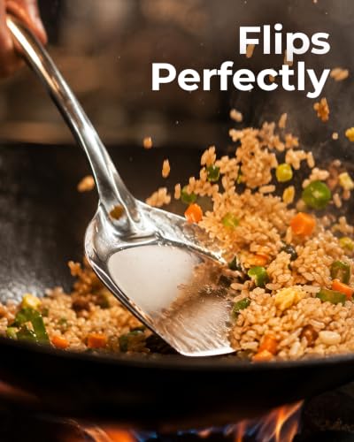 Zulay Kitchen Stainless Steel Wok Spatula - size: Wok Spatula