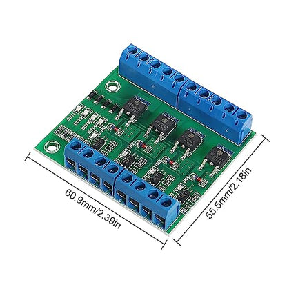 3pcs 4-Channel PLC Amplifier Circuit Board MOS FET PWM 3-20V to 3.7-27VDC 10A Driver Module