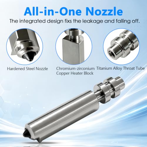 3PK 0.25mm Hardened Steel Nozzle Kit for Anycubic Kobra X/Kobra 4 - size: 0.25mm