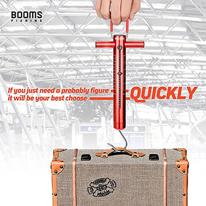 Booms Fishing TS1 Aluminum Tube Fishing Spring & Hook Scale 25LB/11KG - size: 25 LBS