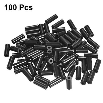 uxcell Nylon Round Spacer Washer 3.2mm ID 7mm OD 20mm Height for M3 Screws Black 100Pcs - size: 3.2mmx7mmx20mm