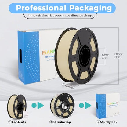 iSANMATE Matte PLA Filament 1.75mm Army Green PLA 30-300mm/s 1KG for Bambu - color: Army Green