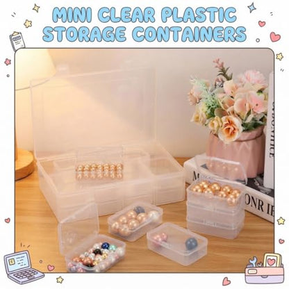 13 Pack Small Plastic Bead Organizers with Clear Case, 3.3 x 2.2 x 1 Inch - size: 3.3 x 2.2 x 1 Inch