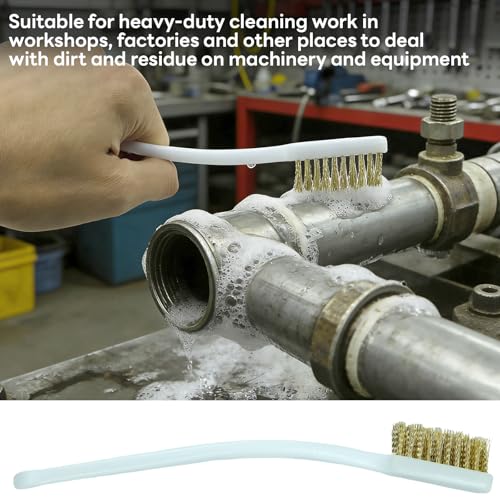 4 Pcs Brass Wire Brushes, 3D Printer Nozzle Cleaning Brasses Wire Toothbrush for Polishing & Rust Removal