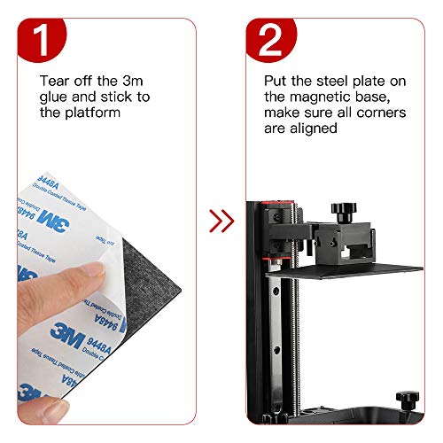 Sovol 2 Pack Resin 3D Printer Flex Spring Steel Building Plate 160x96mm - size: Mars 4/5 Ultra (160x96mm)