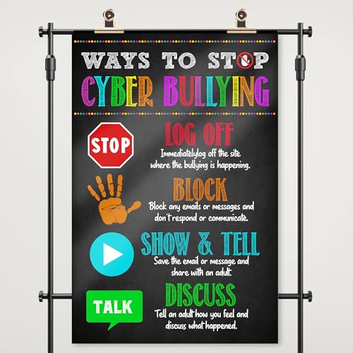 Jinniee Ways to stop PC Poster Computer Science Classroom Poster, Stem Technology Education Chart, Keyboard Coding Computer Lab Wall Art For Kids Class, Digital Keyboarding Posters - color: G