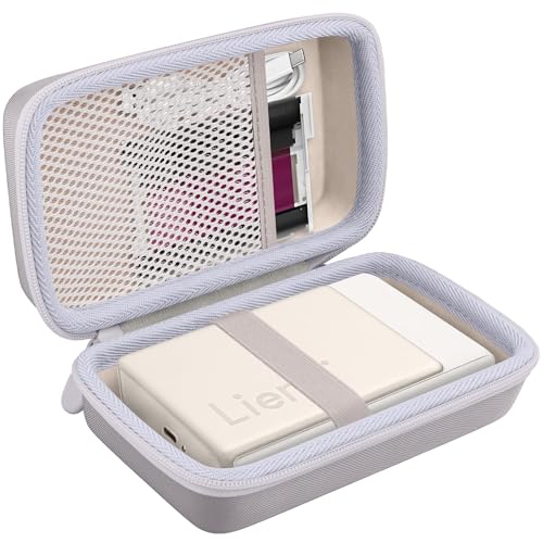 khanka Case for Liene Pearl N200 Pro Portable Photo Printer,Golden - color: Golden, style: for 2x3"N200 Pro