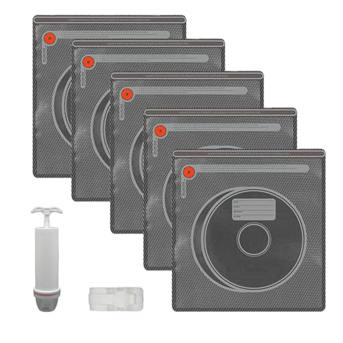 Upgraded U-Shaped Double Zipper Vacuum Storage Bags, Lightproof & Airtight for 3D Filaments, Works with Air Pump, Vacuum Sealer Bags, Compression Storage, Space Saver Bags, Filament Dryer Bag