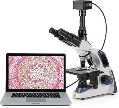 Swiftcam 25 Megapixel Camera for Microscopes, with Reduction Lens, Calibration Kit, Eyetube Adapters, and USB 3.0 Cable, Compatible with Windows/Mac/Linux