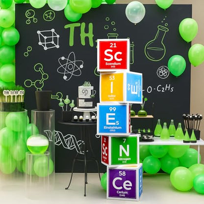 Ctosree 5 Pcs 12 Inches Large Science Party Decorations, Bright - color: Bright, style: Science
