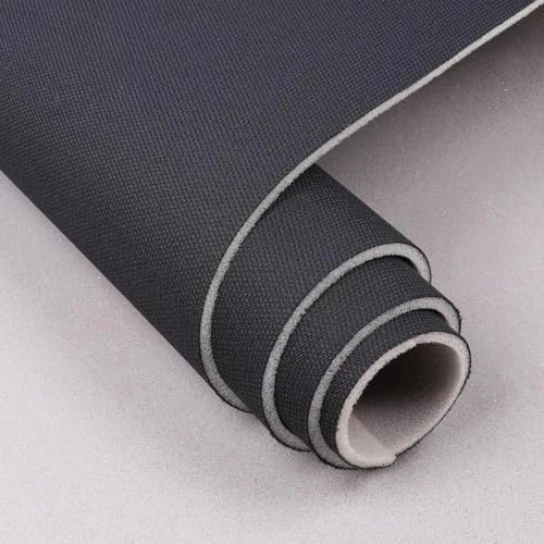 Black Headliner Fabric Mesh Type - 120" L × 60" W Auto Head Liners, Fabric Tube Packaging with Foam Backing for Cars, Trucks, SUVs, RVs, Boats - Home Repair/DIY Headliner Material - color: Textured Black, size: 120"L×60"W