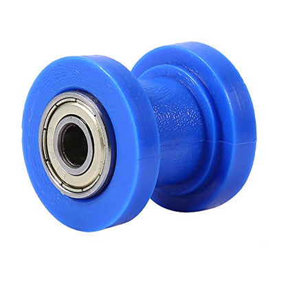 ANGGREK Pulley, Universal 10mm Heavy Duty Tensioner Wheel, Moto ATV for Dirt Pit Mini Bike (Yellow) (Blue)