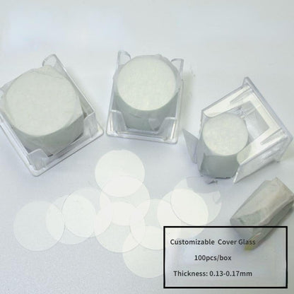 Round Glass Coverslips, Microscope Slide Cover Slips, 3/4/5/6/10mm Diameter, 100pcs/Box(4mm) - color: 4mm