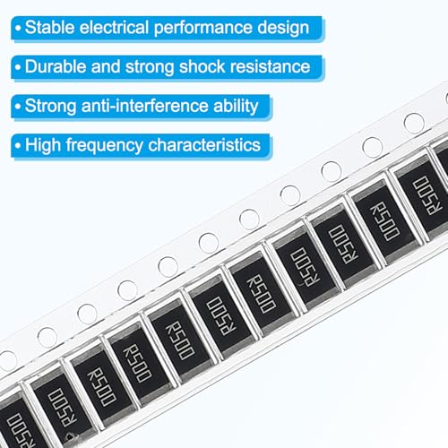 PATIKIL 2512 Surface Mount Device Chip Resistor Kit, 20Pcs 0.5 Ohm 1% Tolerance 1W DIY Resistor Ceramic Resistance Assortment Kits for Electronic Products - style: 0.5 Ohm