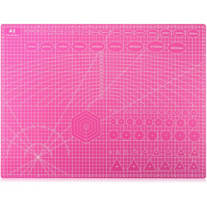 anezus Self Healing Cutting Mat for Rotary Cutting, 24" x 18", Pink - color: Pink, size: 24"L x 18"W