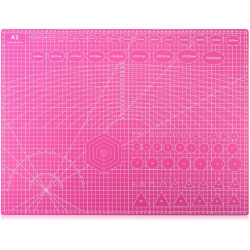 anezus Self Healing Cutting Mat for Rotary Cutting, 24" x 18", Pink - color: Pink, size: 24"L x 18"W