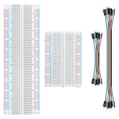 Chanzon Breadboard Kit: 2X Solderless Breadboard + 40pcs 24AWG Jumper Wires - size: 400+830 Points