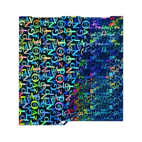 IdeaFormer-3D Smooth Digit+Letter Pen Build Plate for Anycubic Kobra 3/Kobra 3 Combo/Kobra 3 V2, Flexible Spring Steel Plate Sheet for 256x268mm 3D Printers Heat Bed - color: PEN(Digit+Letter)
