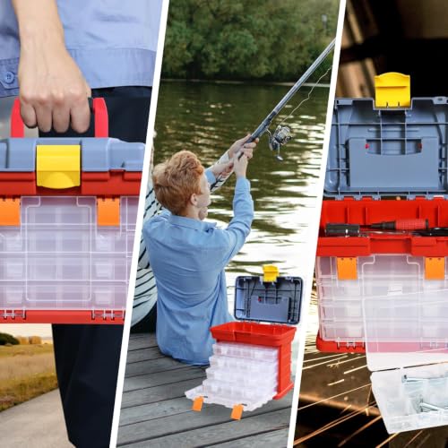 Torin Portable Tool Box, Small Parts Organizer with Drawers, tackle box - size: 11 inches