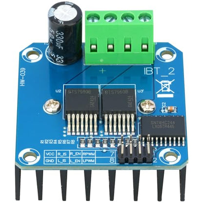 2Pcs BTS7960 43A High Power H-Bridge Motor Driver Module