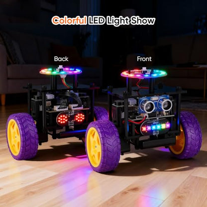 Smart Robot Car Kit, Robotics for Kids Ages 8-12 12-16 - color: Purple