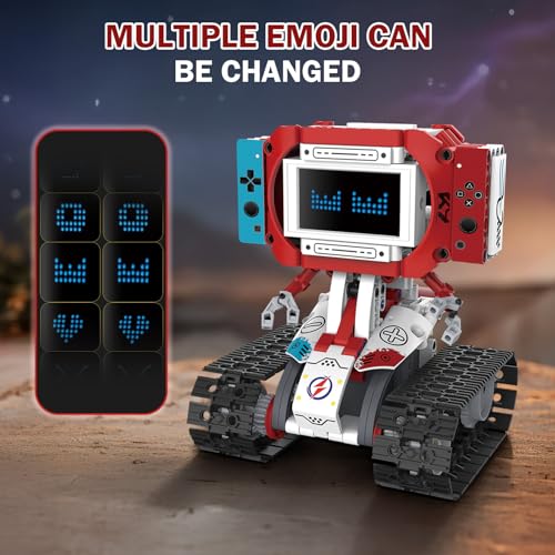 5-in-1 STEM Robot Building Kit with Remote Control & APP, Science Robot Educational Toys for Kids Age 8-16, Birthday Gifts for Boys Girls with 358 Piece