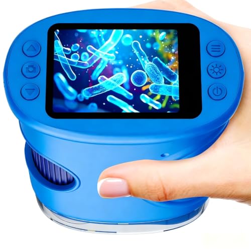 1000X Digital Handheld Microscope for Kids Portable Outdoor Toys & Gifts - color: Blue