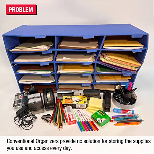 Ultimate Office TierDrop Supply Drawers, 9w x 12d x 2.25h, Set of 3, Clear - size: Supply Drawers (Set of 3)