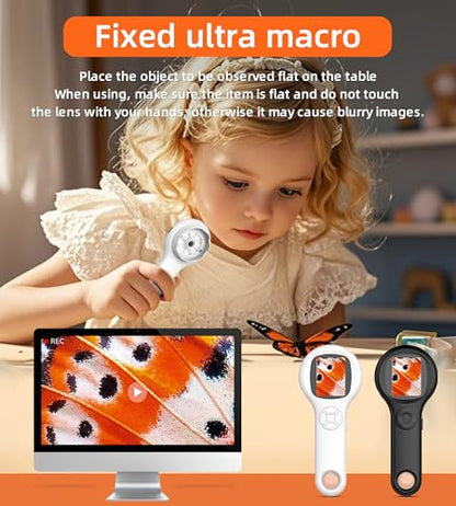 Microscope for Kids, Mini Pocket Handheld Kid Microscope for Toddlers, Educational Science Kit Toys, Christmas Birthday Gifts Toys for 3 4 5 6 7 8 9 10 Year Old - Panda - color: Panda