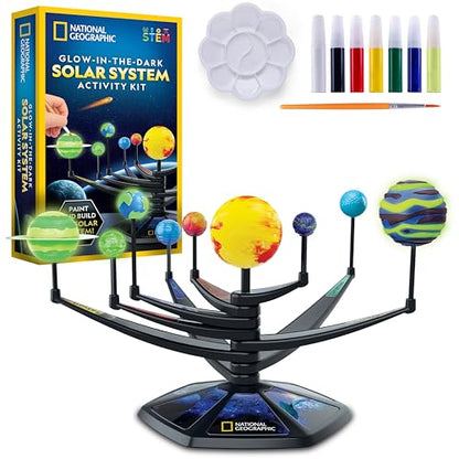 National Geographic Glow in the Dark Solar System Model for Kids Ages 8-12 - style: Solar System Model