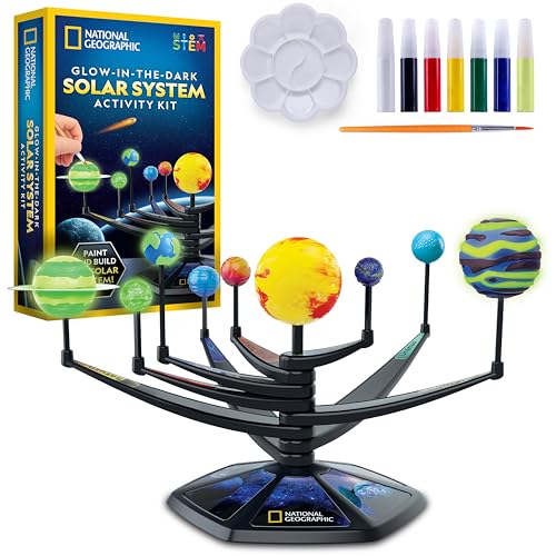 National Geographic Glow in the Dark Solar System Model for Kids Ages 8-12 - style: Solar System Model