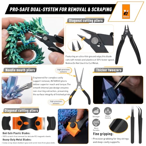 70 PCS 3D Printer Tool Kit, 3D Printer Accessories & Cleaning Kit