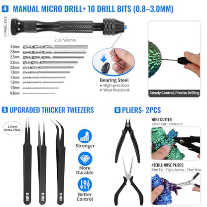 68Pcs 3D Printer Tools Kit with Storage Case, 3D Printer Accessories - Deburring Tool, 3D Printer Removing Scrapers, Metal Files, Brushes, Hand Drill, Tweezers, for Bambu Lab, Ender 3, Kobra, etc. - style: Professional Version
