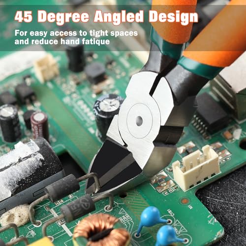 Diagonal Pliers for Flush Cut Plastics, 45°Angled Wire Cutters - style: 45 Angled Wire Cutters