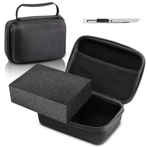 Relaxweex Hard Case with Foam, 7.1 X 4.7 X 3.1 Inch, Black - color: Black, size: 7.1 x 4.7 x 3.1 inch