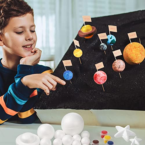 Pllieay 63PCS Solar System Foam Ball Kit for Back to School Science Project - color: 63 Pieces